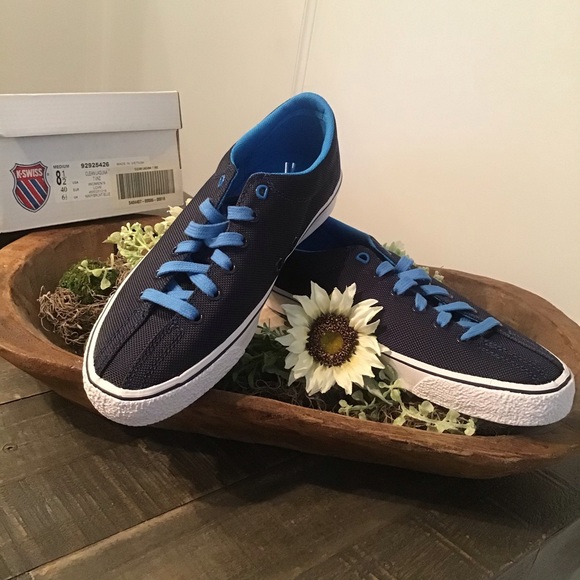 K-Swiss Shoes - K-Swiss Blue Lace Up Sneakers NWT Clean Laguna 8.5